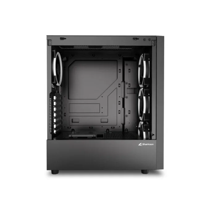 Sharkoon RGB Wave - Mid-Tower PC Case - Tempered Glass, 4x RGB Fans, USB-C Gen2 — image 5