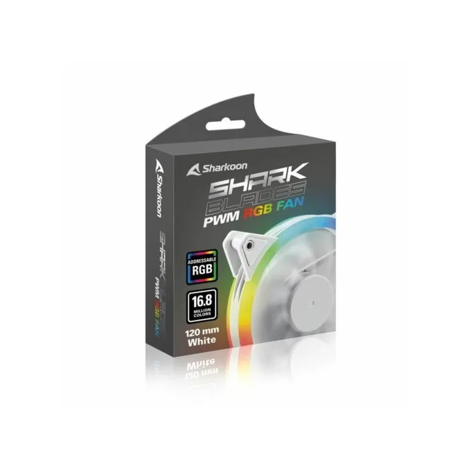 Sharkoon SHARK Blades PWM RGB Fan - White - 120mm — image 5