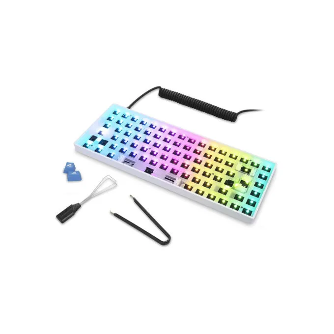 Sharkoon SKILLER SGK50 S3 Barebone - 75% RGB Barebone Keyboard, White, 256KB Onboard, USB-C 1.5m, 1000 Hz — image 9