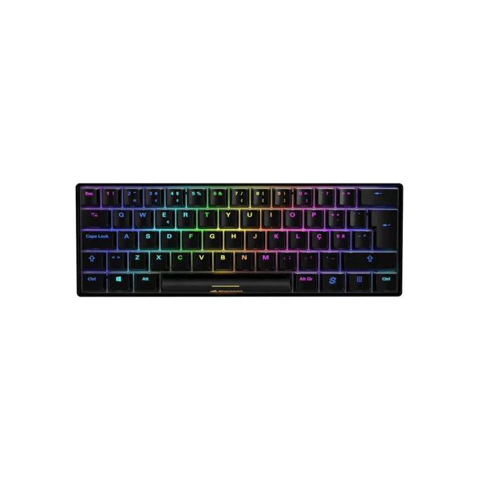 Sharkoon SKILLER SGK50 S4 - SGK50 S4 - Black, 60% wired RGB Kailh Red — image 1