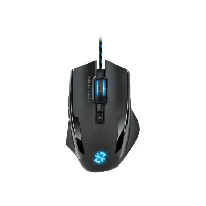 Sharkoon Skiller SGM1 Gaming Mouse - Wired, Right-Hand, 12 Buttons, 10800 DPI, Black — image 1