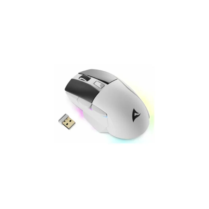 Sharkoon Skiller SGM50W White Gaming Mouse 6400 DPI RGB Dock — image 2
