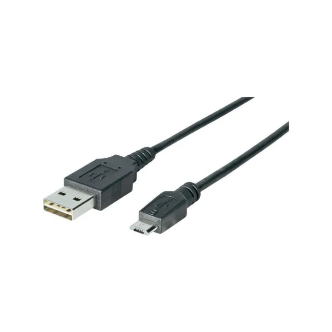 Sharkoon USB 2.0 A to Micro-B Cable - 3 m - Black - Male/Male, 480 Mbps — image 1