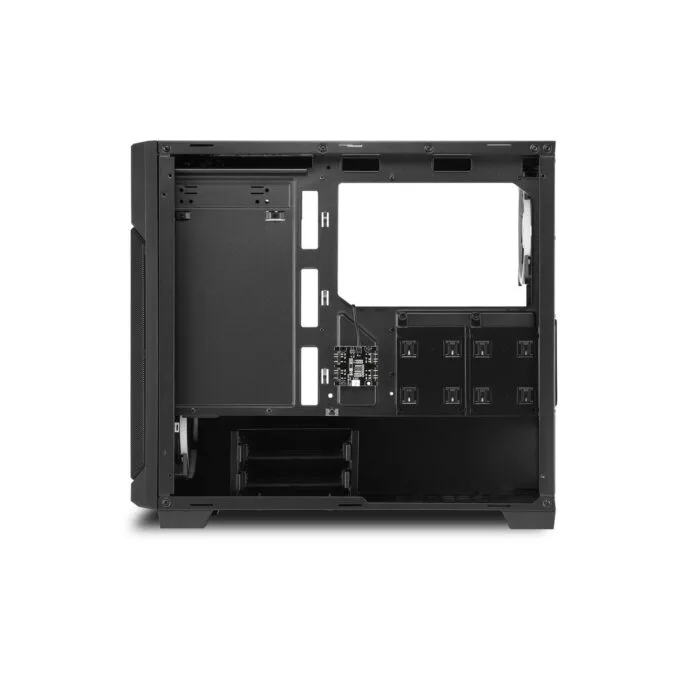 Sharkoon V1000 RGB - Mini Micro-ATX Case - Black, RGB Fans, 240mm Front Radiator — image 6
