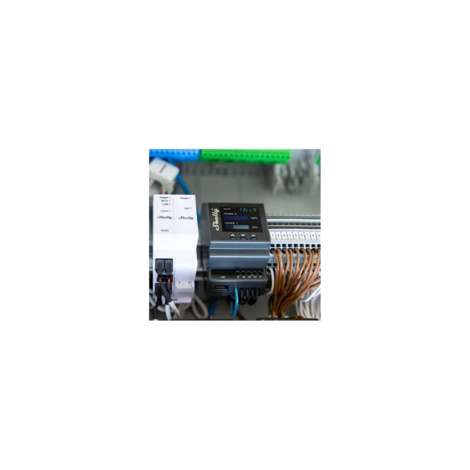 Shelly Relais 'Pro Dual Cover PM' 2x Rolladensteuerung WLAN LAN BT DIN-Rail — image 2