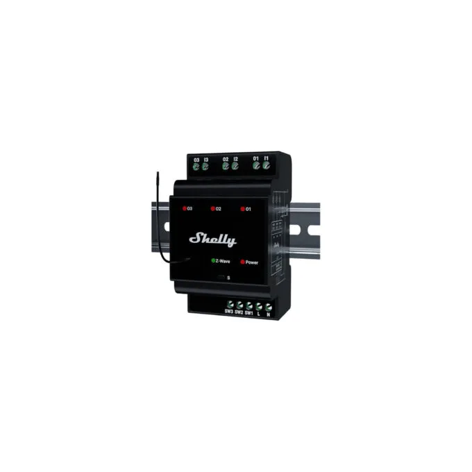 Shelly Relais 'Wave' Hutschiene Pro 3 Relais max. 48 A 3 Phasen 3x 16A Z-Wave — image 1