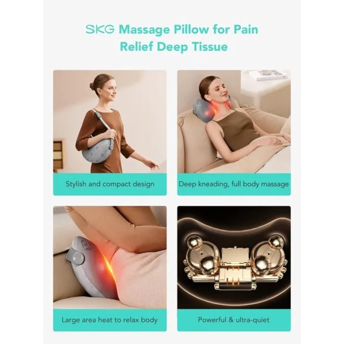 SKG Back-Waist-Neck Wireless Massager with Heat - T1-2 Pro - Back-Waist-Neck Wireless Massager with Heat — image 2