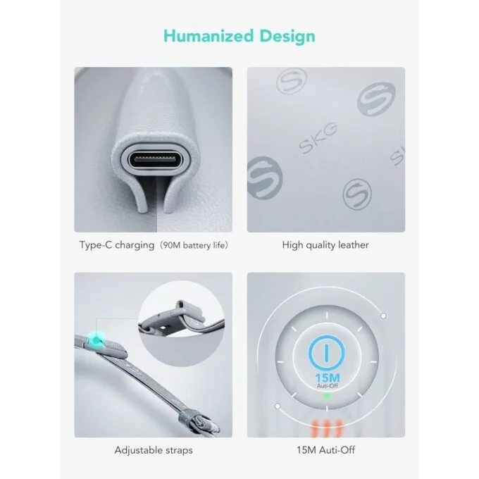 SKG Back-Waist-Neck Wireless Massager with Heat - T1-2 Pro - Back-Waist-Neck Wireless Massager with Heat — image 9