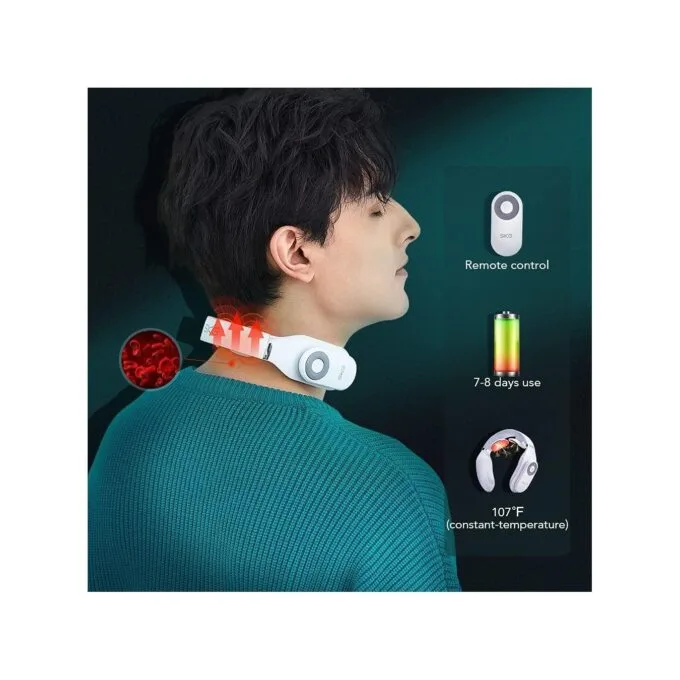 SKG Neck Massager - 4098E - Pulse-Heat-Remote-3xModes — image 3