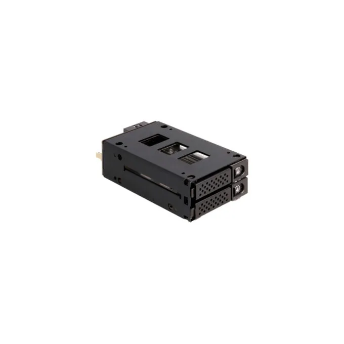 Slim Bay removable frame - for 2 x 2.5′′ U.2 NVMe SSD, drive enclosure — image 1