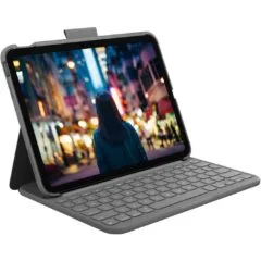 Slim Folio Keyboard Case for iPad 10th Gen - Protective cover with built-in stand