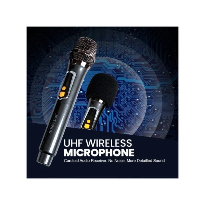 SonicGear 2 x 12'' Portable Karaoke Speaker - AudioXPro1200HD - 2 x Wireless Microphones — image 9