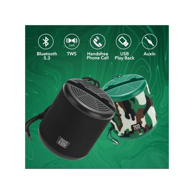SonicGear AudioBox - 2GO-Dock100 - Portable BT FM Speaker with Dock Camo — image 4