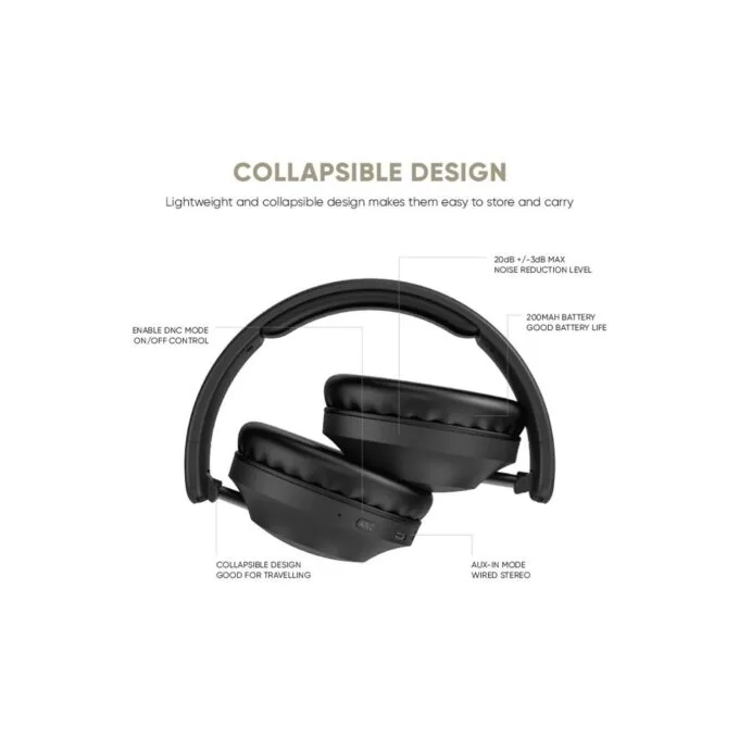 SonicGear Headphones Bluetooth AIRPHONE - DNC3000 - Champagne Gold — image 6