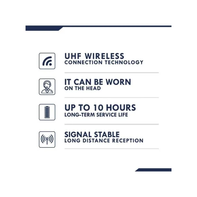 SonicGear Headset - WMH 100 UL - Wireless Headset Microphone — image 7