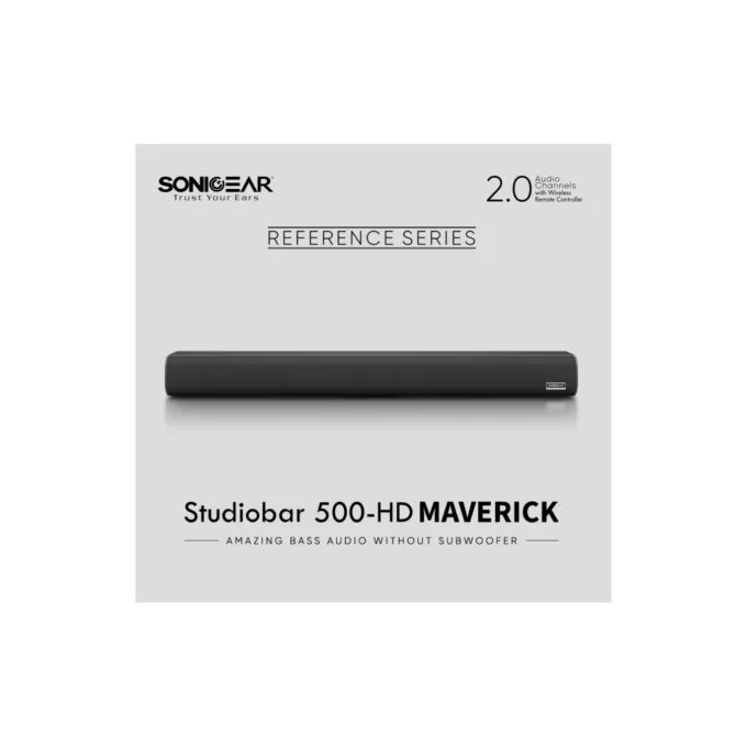 SonicGear Maverick 100W HiFi DSP Soundbar BT-USB-HDMI - STUDIOBAR 500HD - Maverick 100W HiFi DSP Soundbar BT-USB-HDMI — image 2