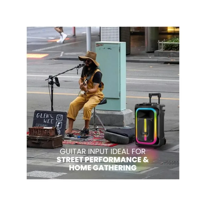 SonicGear Portable Karaoke Speaker - 1300 Pro - 12'' 240W TWS BT USB 2x Mics HYPERBOX — image 5
