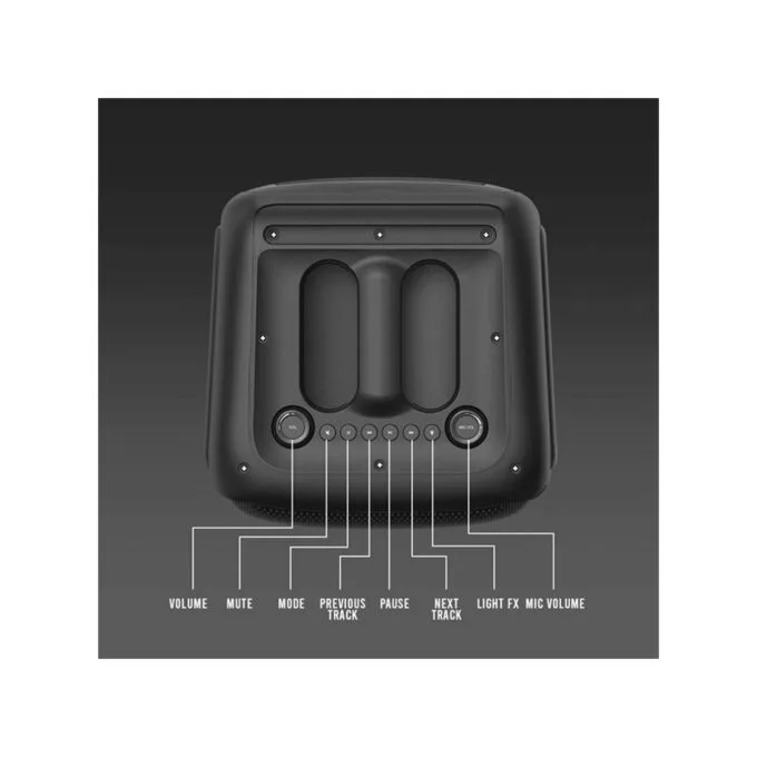 SonicGear Portable Karaoke Speaker - AudioXPro600HD - 90W BT USB FM with 1 Wireless Microphone — image 8