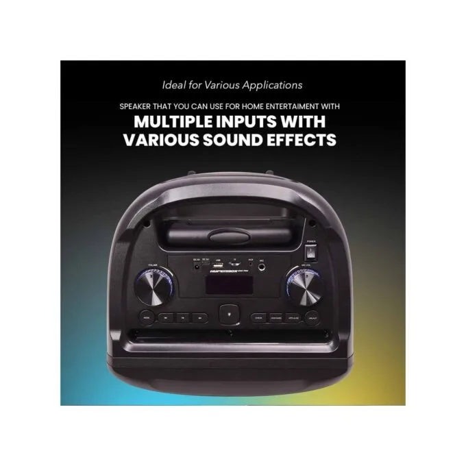 SonicGear Portable Karaoke Speaker - HYPERBOX 1200 Pro - 12'' 110W TWS BT USB 2x Mics — image 6