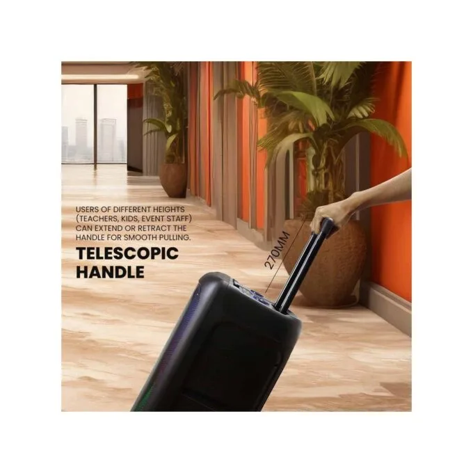 SonicGear Portable Karaoke Speaker - HYPERBOX 1200 Pro - 12'' 110W TWS BT USB 2x Mics — image 7