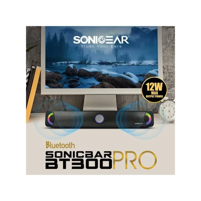 SonicGear SONICBAR - BT300 Pro - Portable BT FM RGB Soundbar — image 2