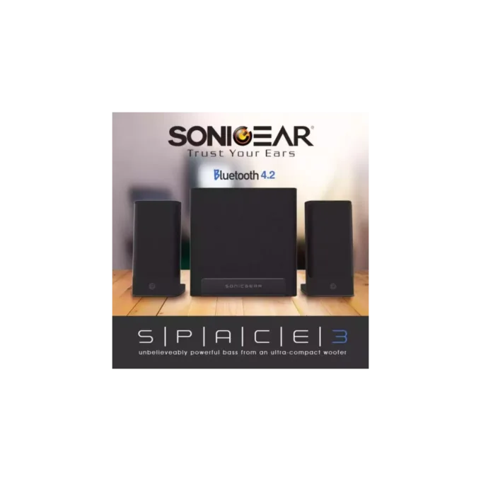 SonicGear Speakers - Space3 - 2.1 Hi-Fi BT USB FM Speakers 40W — image 1