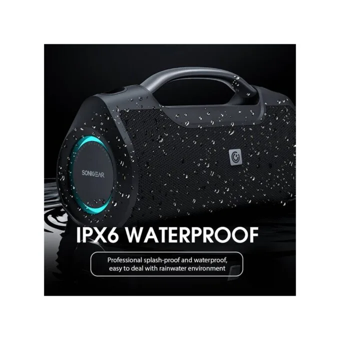 SonicGear StudioBeats III Powerful 120W Portable IPx6 Waterproof Speaker with Bluetooth, USB Large Battery, Microphon... — image 4
