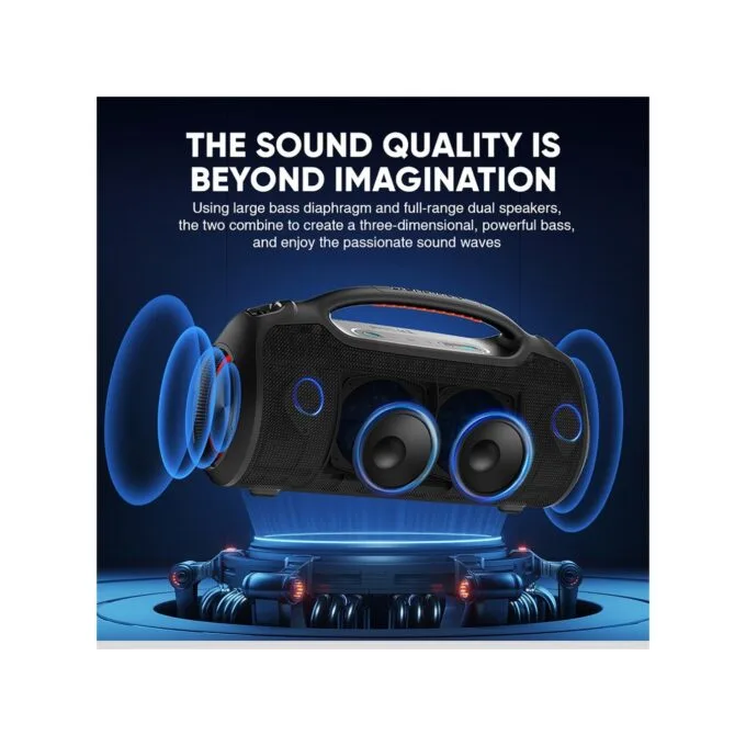 SonicGear StudioBeats III Powerful 240W Portable IPx6 Waterproof Speaker with Bluetooth, USB Large Battery, Microphon... — image 5