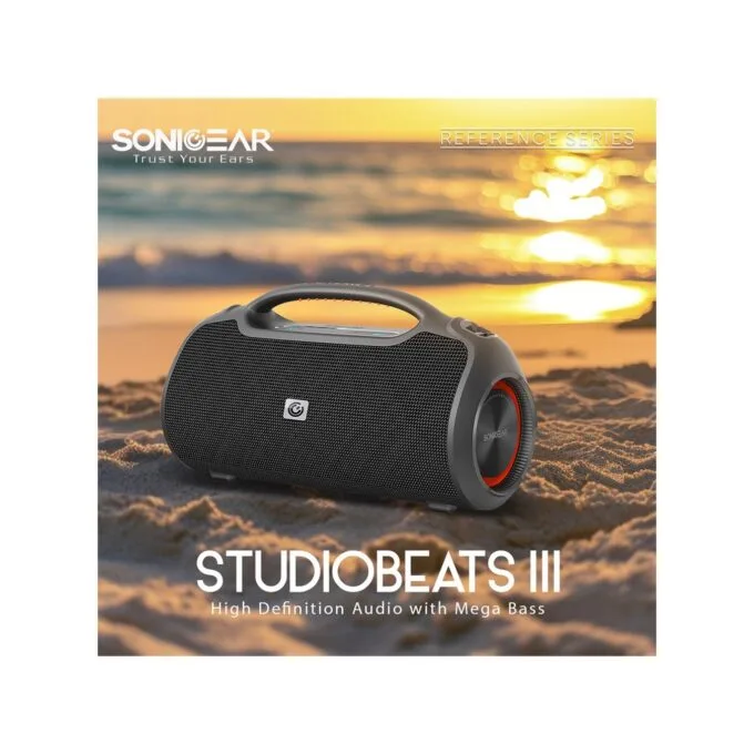 SonicGear StudioBeats III Powerful 240W Portable IPx6 Waterproof Speaker with Bluetooth, USB Large Battery, Microphon... — image 6