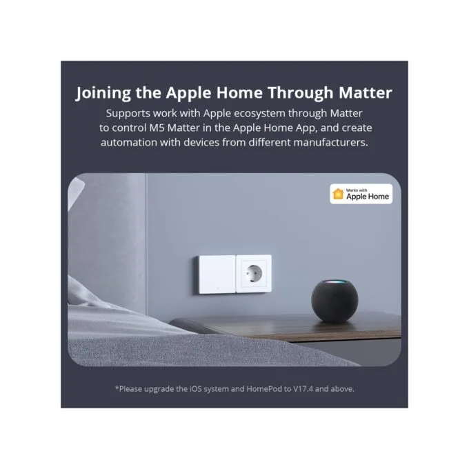 Sonoff Matter WiFi Smart Wall Mechanical Switch - M5 - 3-Button White — image 4
