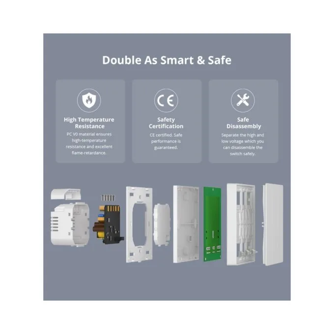 Sonoff Matter WiFi Smart Wall Mechanical Switch - M5 - 3-Button White — image 7