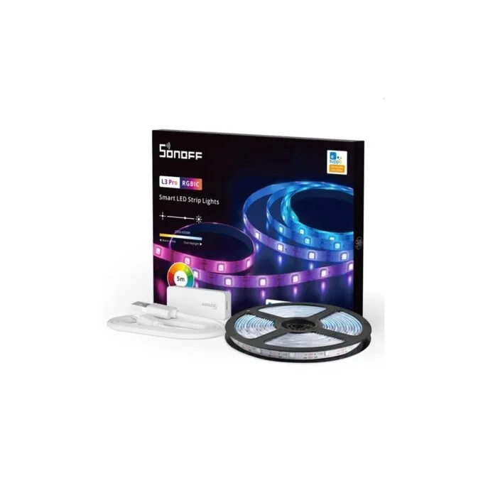 Sonoff Smart LED Light Strip RGBIC Outdoor IP54 Wi-Fi BT - L3-5M-P - RGBIC Outdoor IP54 Wi-Fi BT — image 1