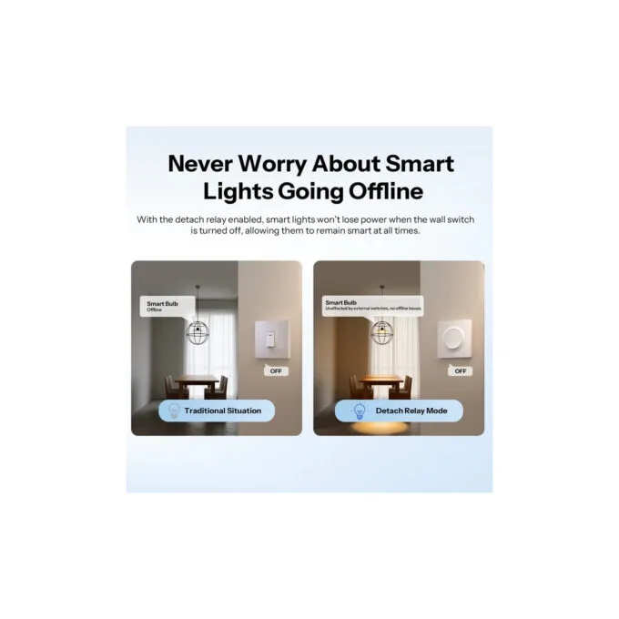 Sonoff Smart Wall Mechanical Switch 1-Button White With Matter — image 6
