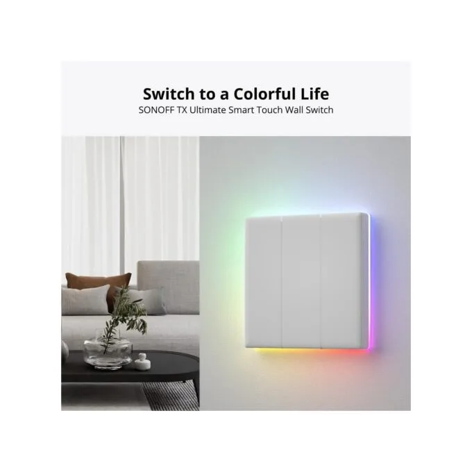 Sonoff Smart Wall Touch Switch - T54C-WiFi - 4-Button White — image 2
