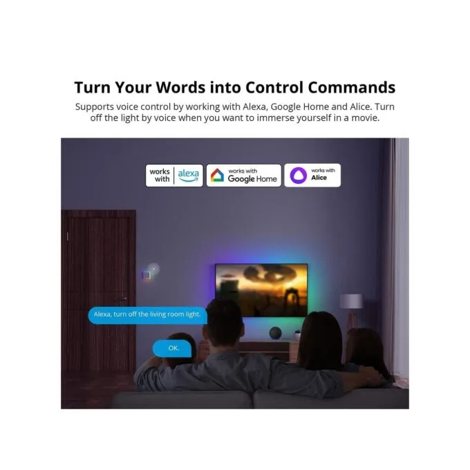 Sonoff Smart Wall Touch Switch - T54C-WiFi - 4-Button White — image 7