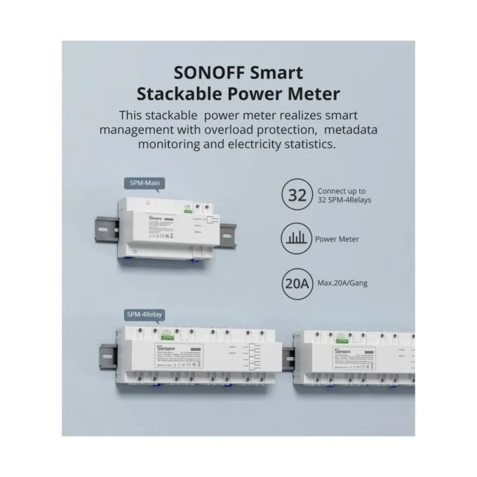 Sonoff - SPM-4Relay - 20A Wifi Smart Switch — image 2