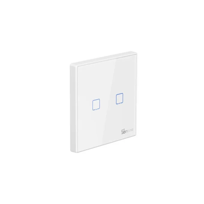 Sonoff T2EU2C-RF Smart Wall Touch Switch 2-Button White — image 1