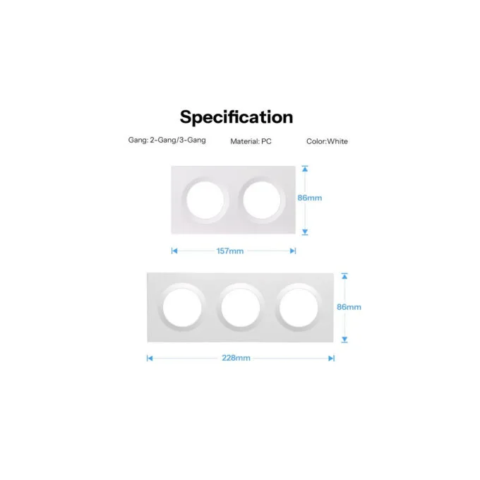 Sonoff Wall Switch Frame 3Gang — image 6