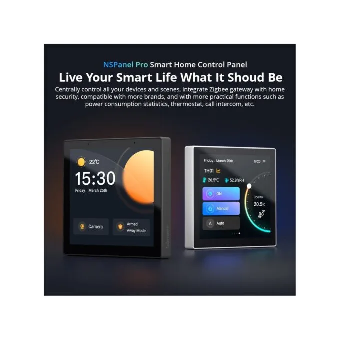 Sonoff Wifi Smart NS Panel Pro - Full Touch Display White — image 2
