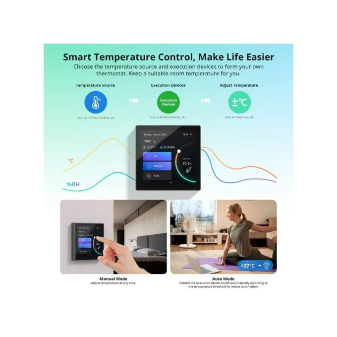 Sonoff Wifi Smart NS Panel Pro - Full Touch Display White — image 11