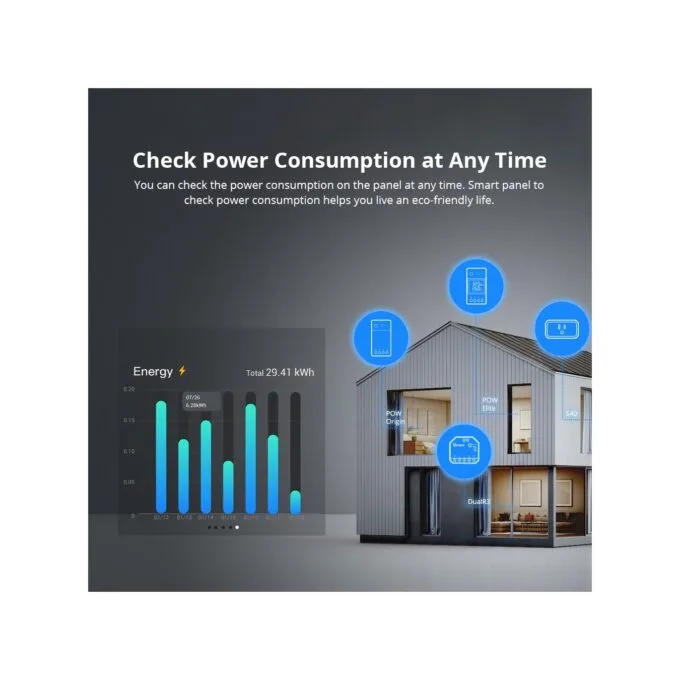Sonoff Wifi Smart NS Panel Pro - Full Touch Display White — image 14