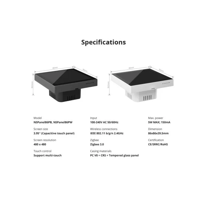 Sonoff Wifi Smart - NS Panel Pro - with Full Touch Display — image 17