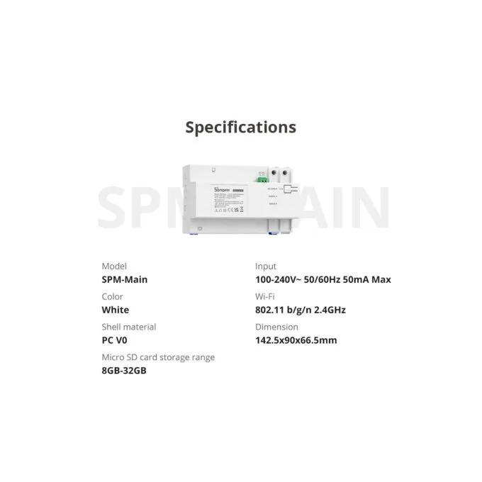 Sonoff Wifi Smart Stackable Power Meter - SPM-Main - Wifi, Smart, Stackable — image 12