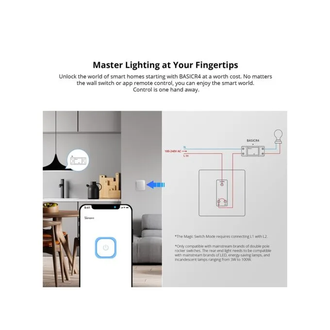 Sonoff WiFi Smart Switch Basic - R4 - 10A — image 4