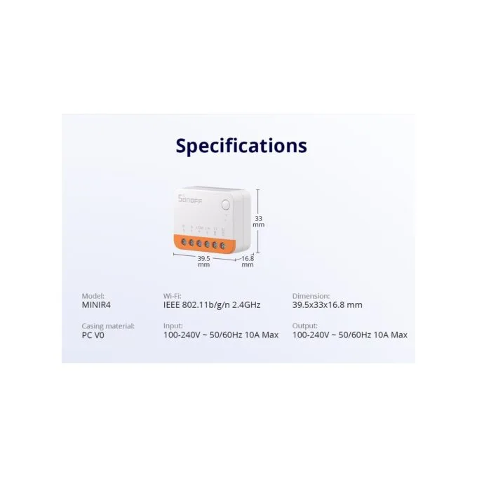 Sonoff WiFi Smart Switch - MINI R4 - WiFi — image 16