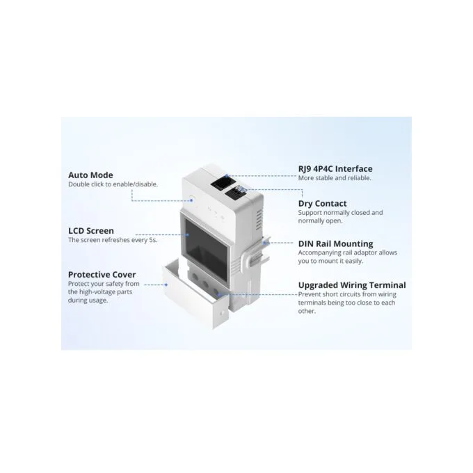 Sonoff WiFi Smart Switch TH Elite Smart Temperature and Humidity Monitoring - THR320D - 20A — image 14