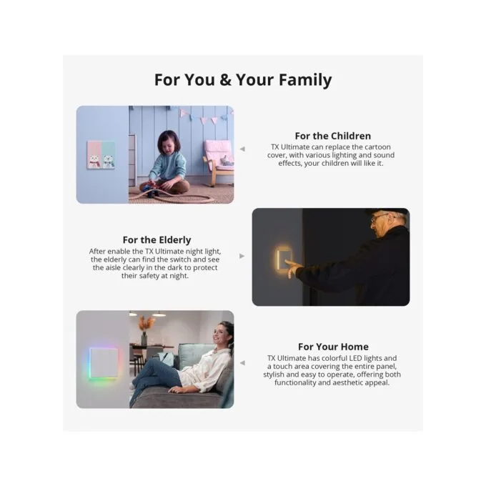 Sonoff WiFi Smart Wall Touch Switch - T51C - 1-Button White — image 12