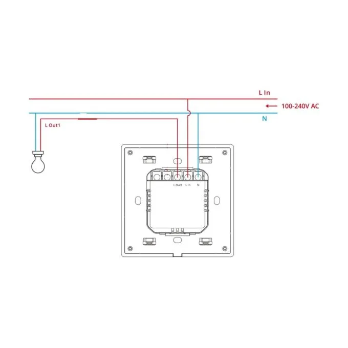 Sonoff WiFi Smart Wall Touch Switch - T51C - 1-Button White — image 14