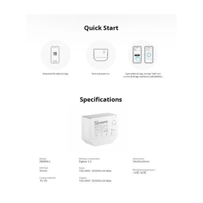 Sonoff Zigbee 3.0 Smart Switch - ZBMINI-L - Zigbee 3.0 — image 15