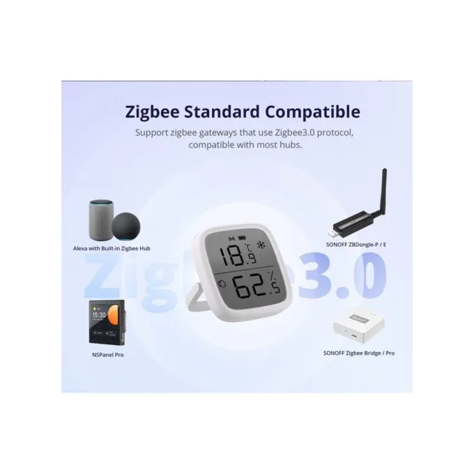 SONOFF Zigbee LCD Smart Temperature Humidity Sensor - SNZB-02D - Zigbee LCD Smart Temperature Humidity Sensor — image 7